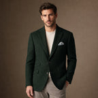 Blazer Herringbone Regular Fit in Dark Green – Tarlano Premium Menswear
