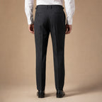 Dress Pants Pinstripe Pleated Front Black – Full Look