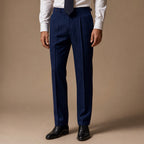 Dress Pants Pinstripe Pleated Front in Navy – Tarlano Premium Menswear