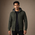 Graphic Hoodie Cotton Blend Relaxed Fit in Green – Tarlano Premium Menswear