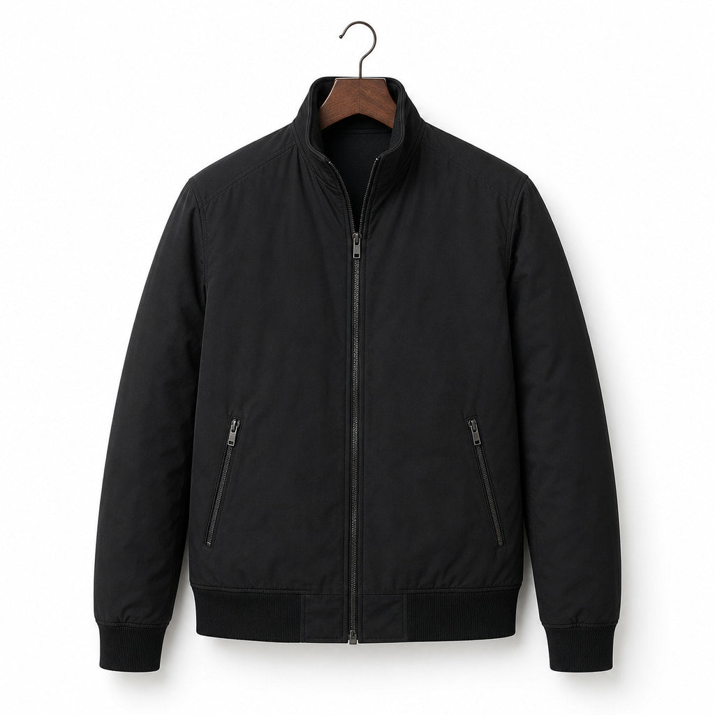 Coats Fleece Lined Structured Coat Black – Product Photo