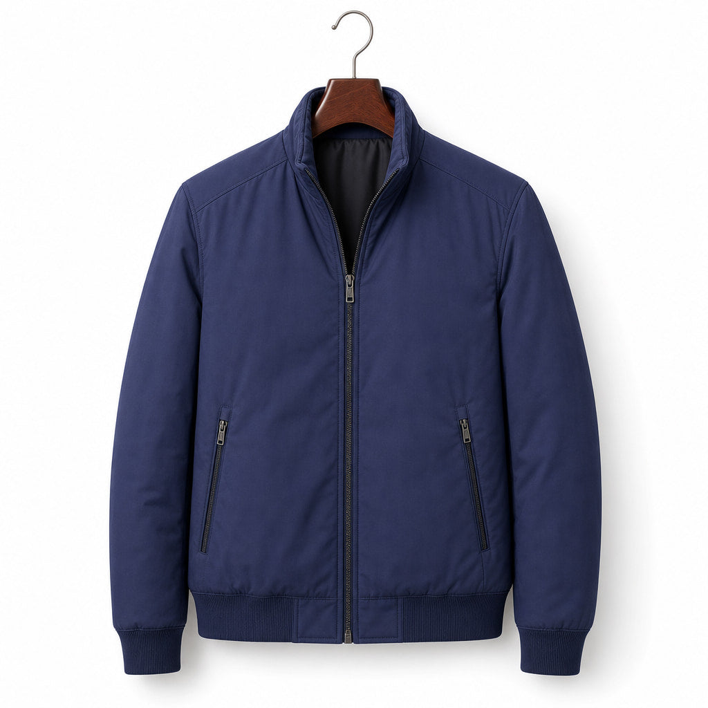 Coats Fleece Lined Structured Coat Blue – Product Photo