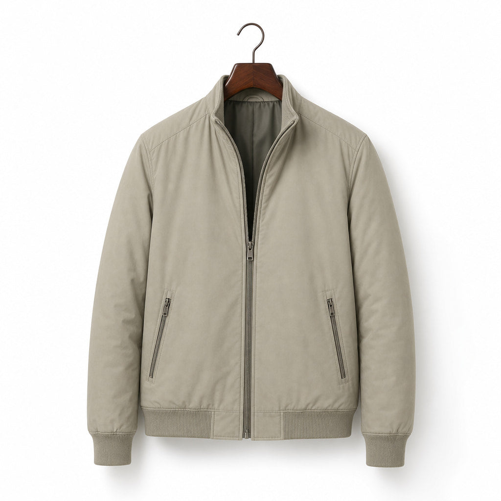 Coats Fleece Lined Structured Coat Khaki – Product Photo