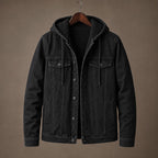 Denim Jacket Sherpa Lined Black – Product Photo