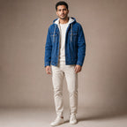 Denim Jacket Sherpa Lined in Blue – Tarlano Premium Menswear