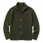 Cardigan Button Front Knit Relaxed Fit Green – Product Photo