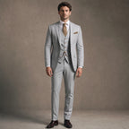 Three Piece Suit Breathable Weave Grey – Product Photo