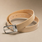 Leather Belt Vegetable Tanned in Beige – Tarlano Premium Menswear