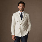 Blazer Half Lined Tailored Fit Cream – Product Photo