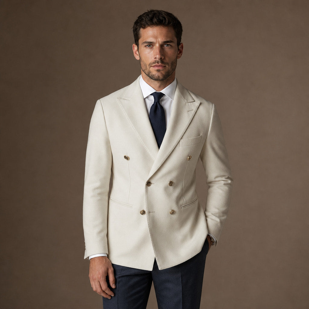 Blazer Half Lined Tailored Fit Cream – Product Photo