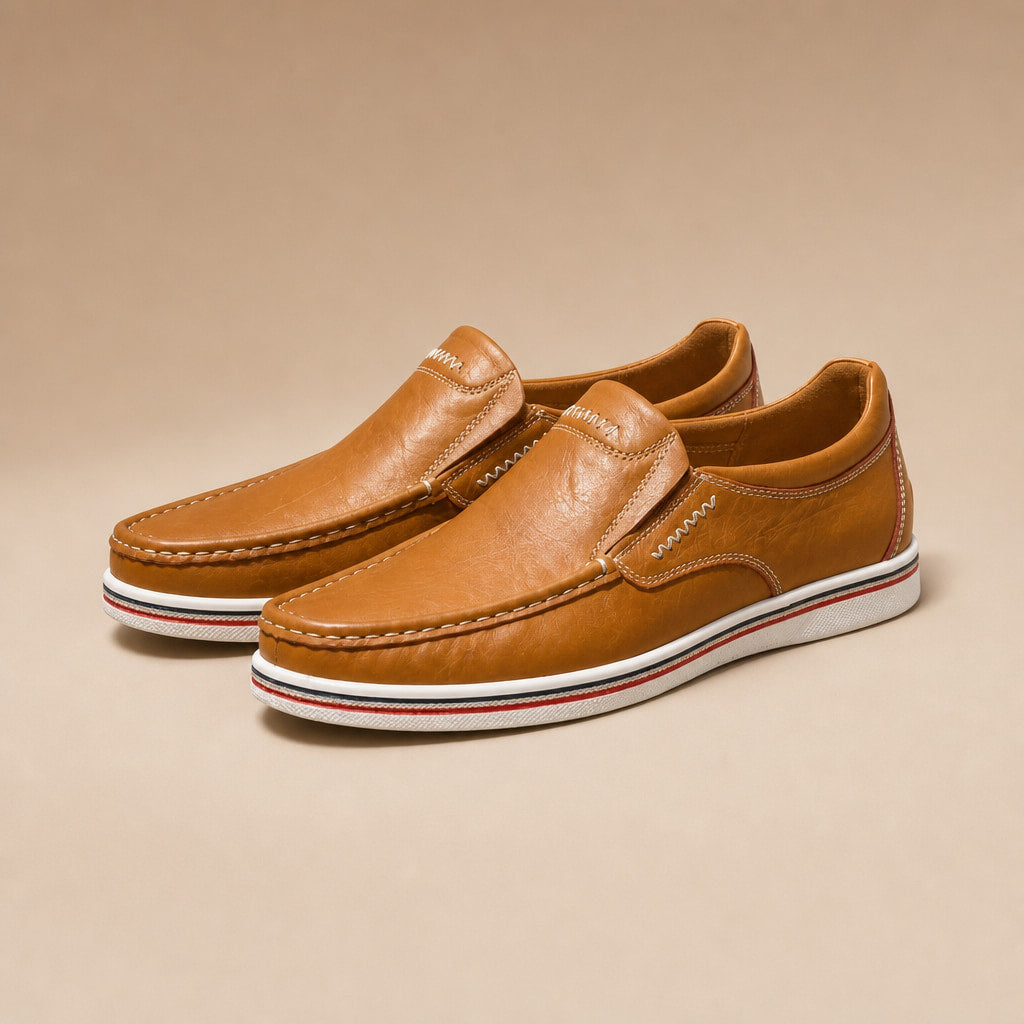 Leather Loafer Slip On Brown – Product Photo