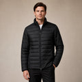 Puffer Jacket Stand Collar Windproof Insulated Black – Product Photo