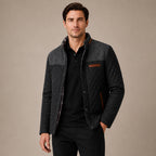 Puffer Jacket Lightweight Quilted Button-Down in Black – Tarlano Premium Menswear
