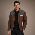 Puffer Jacket Lightweight Quilted Button-Down in Brown – Tarlano Premium Menswear