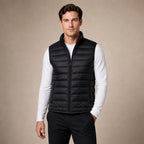 Puffer Vest Ultralight Sleeveless Insulated in Black – Tarlano Premium Menswear