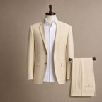 Three Piece Suit Slim Fit Beige – Product Photo