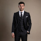 Three Piece Suit Slim Fit Black – Full Look