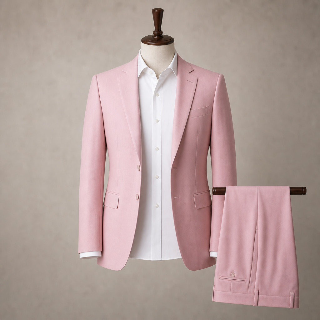 Three Piece Suit Slim Fit Pink – Product Photo