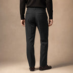 Striped Trousers Classic Fit Black – Full Look