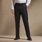 Striped Trousers Classic Fit Black – Product Photo