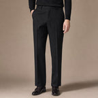 Striped Trousers Classic Fit in Black – Tarlano Premium Menswear