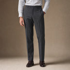 Striped Trousers Classic Fit in Dark Grey – Tarlano Premium Menswear