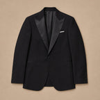 Blazer Half Lined Black Black – Flat Lay Product Photo