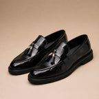 Tassel Loafer Leather Black – Product Photo