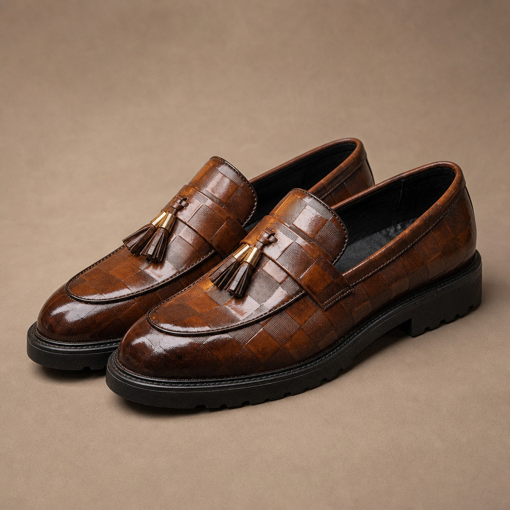 Tassel Loafer Leather Brown – Product Photo