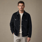 Checked Jacket Velour Suede in Black – Tarlano Premium Menswear