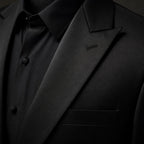 Velvet Blazer Single Breasted Black – Fabric and Detail Close-Up