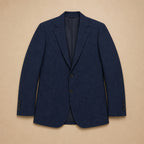 Slim Fit Blazer Navy Blue Navy Blue – Flat Lay Product Photo