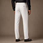 Dress Pants Pleated Front Striped White – Full Look