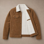 Corduroy Jacket Regular Fit Brown – Flat Lay Product Photo