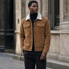 Corduroy Jacket Regular Fit Brown – Styled Editorial Shot