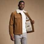 Corduroy Jacket Regular Fit Brown – Interior Lining Detail