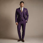 Three Piece Suit Slim Fit Formal in Purple – Tarlano Premium Menswear