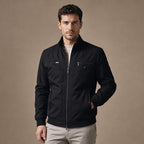 Puffer Jacket Quilted Zip Front in Black – Tarlano Premium Menswear