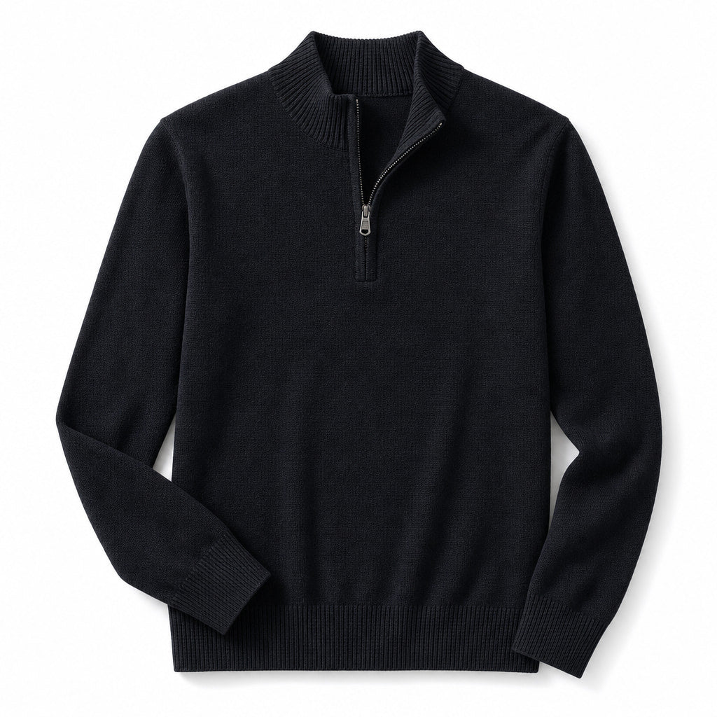 Coastal Knit Pullover Black – Product Photo