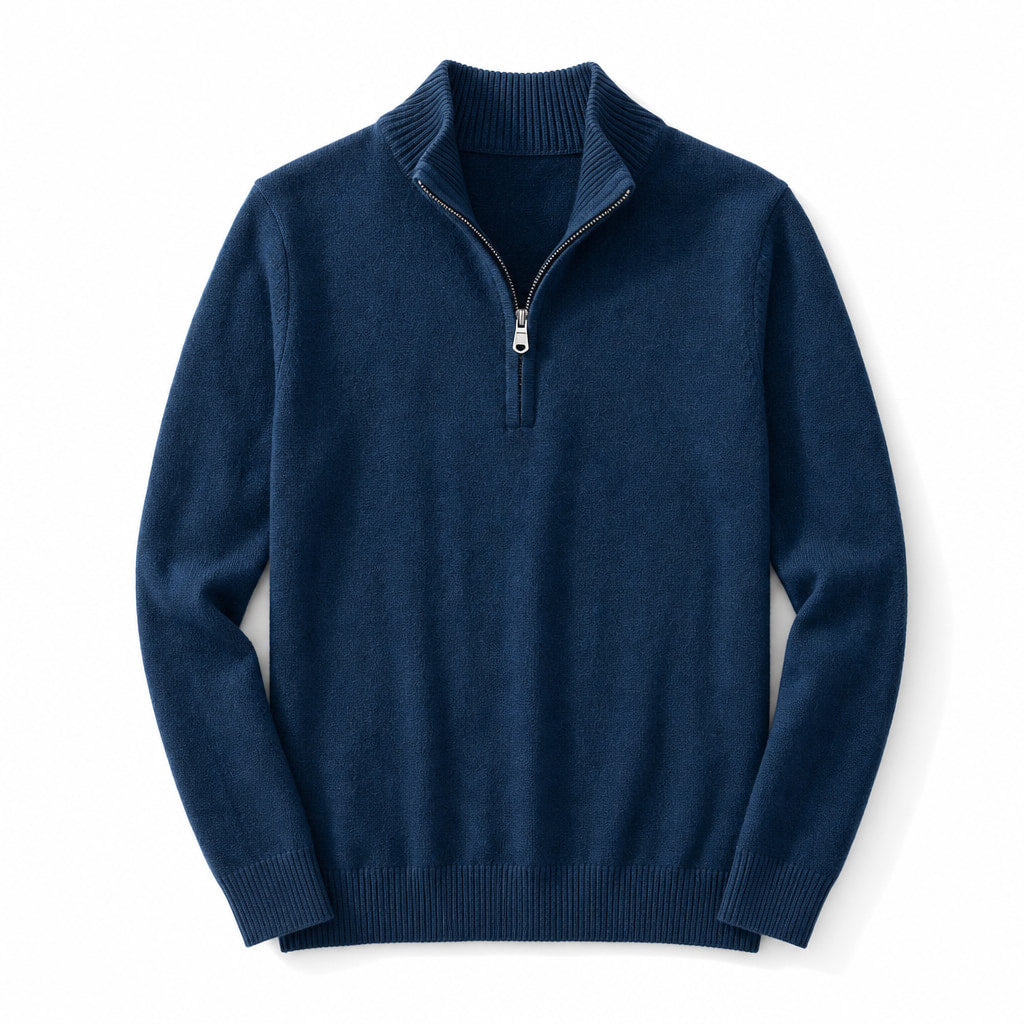 Coastal Knit Pullover Navy – Product Photo