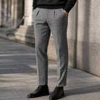 Dress Pants Plaid Black Black – Styled Editorial Shot