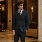 Three Piece Suit Green Green – Styled Editorial Shot