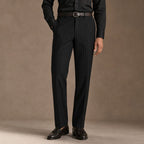 Dress Pants Textured Stripe Regular Fit Black – Product Photo
