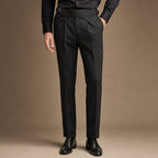 Dress Pants Striped Slim Fit in Black – Tarlano Premium Menswear