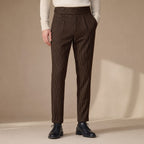 Dress Pants Striped Slim Fit Brown – Product Photo