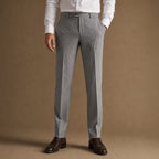 Plaid Trouser Slim Fit in Grey – Tarlano Premium Menswear