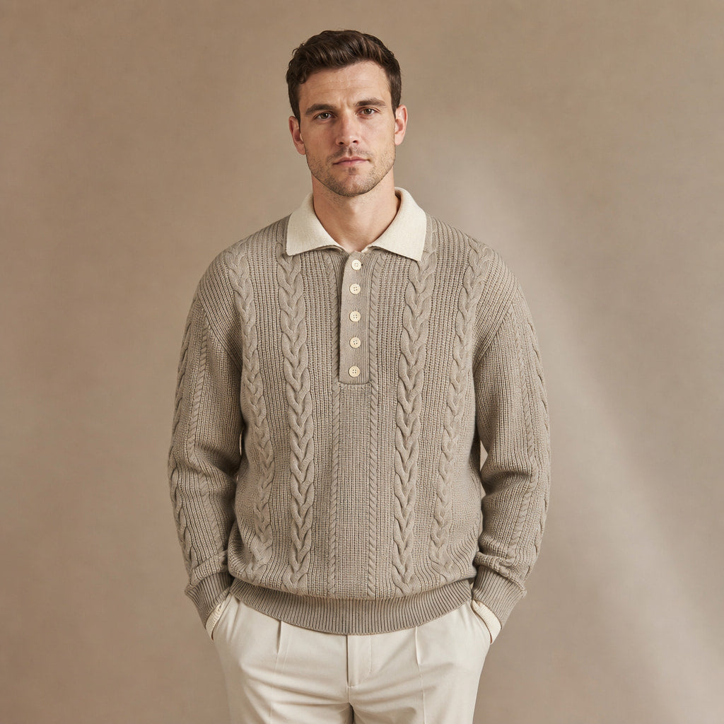 Dartmouth Duo-Knit in Beige – Tarlano Premium Menswear