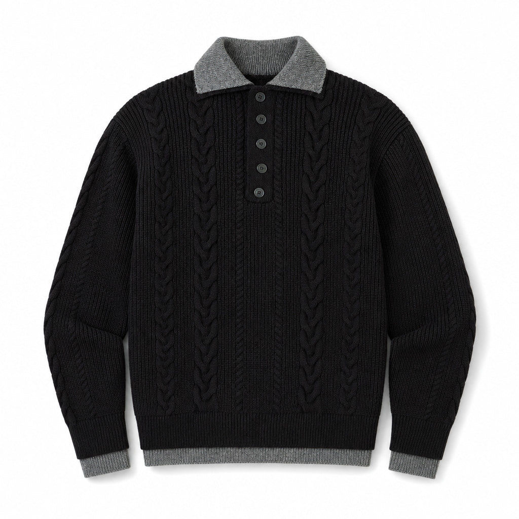 Dartmouth Duo-Knit Black – Product Photo