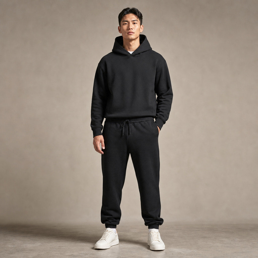 Hoodie and Jogger Set Two Piece Black – Product Photo