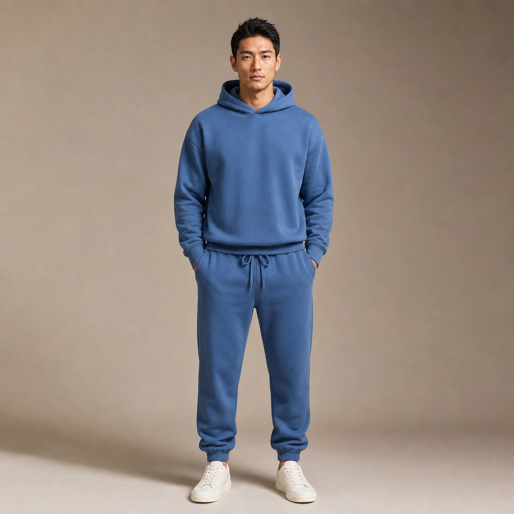 Hoodie and Jogger Set Two Piece in Blue – Tarlano Premium Menswear